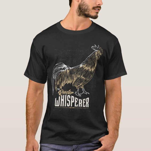 Camiseta Ideia original do presente do WHISPERER do GALO (Frente)