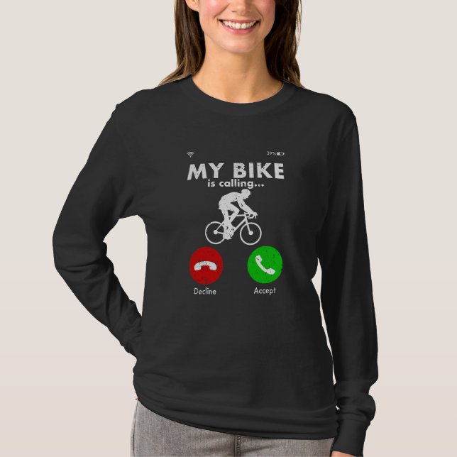 Camiseta Ideia Presente do Ciclista Funny Gift (Frente)