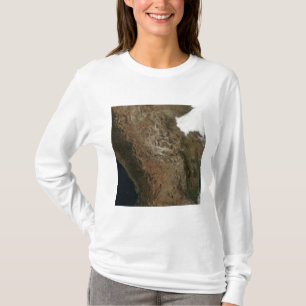 Camiseta Ideia satélite da paisagem de Mexi central
