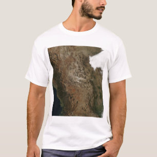 Camiseta Ideia satélite da paisagem de Mexi central