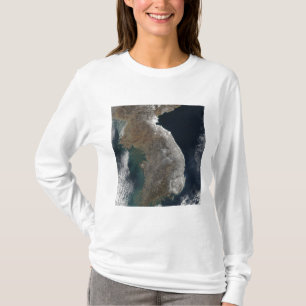 Camiseta Ideia satélite da queda de neve