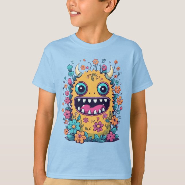 Camiseta Ideias bonitas de presentes de monstro (Frente)