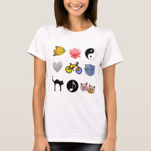 Camiseta ideias bonitas para meninas