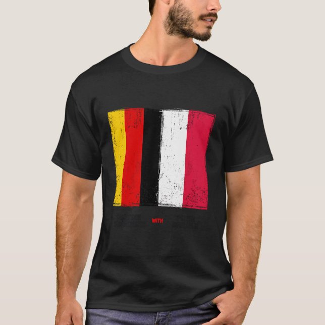 Camiseta Ideias De Bandeiras Alemãs Para Crianças Alemanha  (Frente)