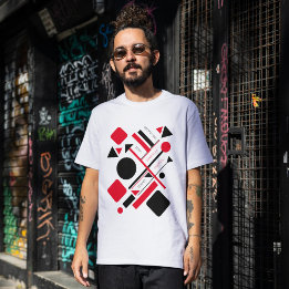 Camiseta Ideias de Moda Geométrica