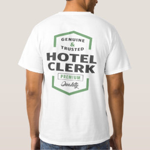 Camiseta Ideias de presentes do logotipo do Hotel Cleck.
