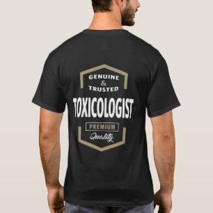 Camiseta Ideias de presentes do logotipo toxicologista