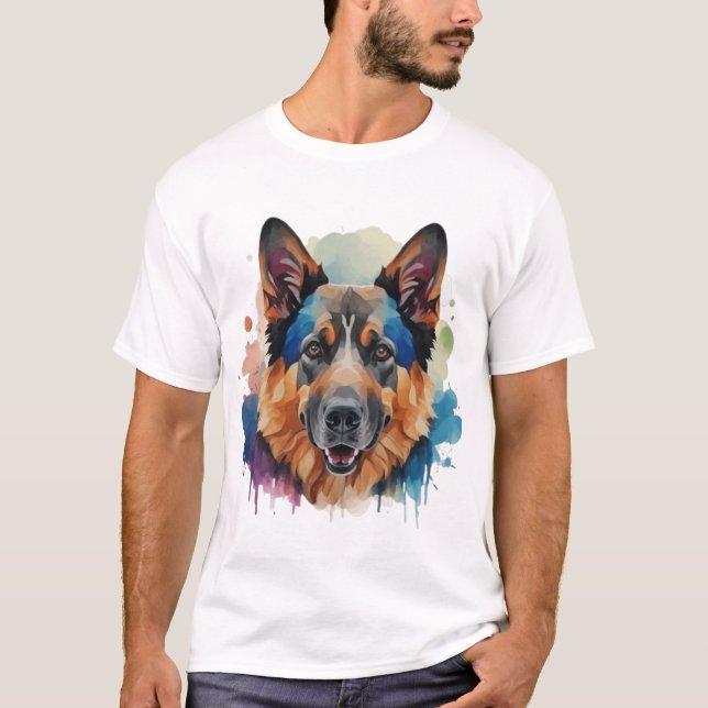 Camiseta Ideias de presentes para cães german shepherd (Frente)