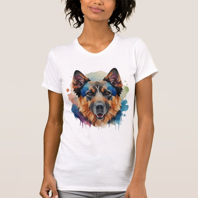 Camiseta Ideias de presentes para cães german shepherd (Frente)