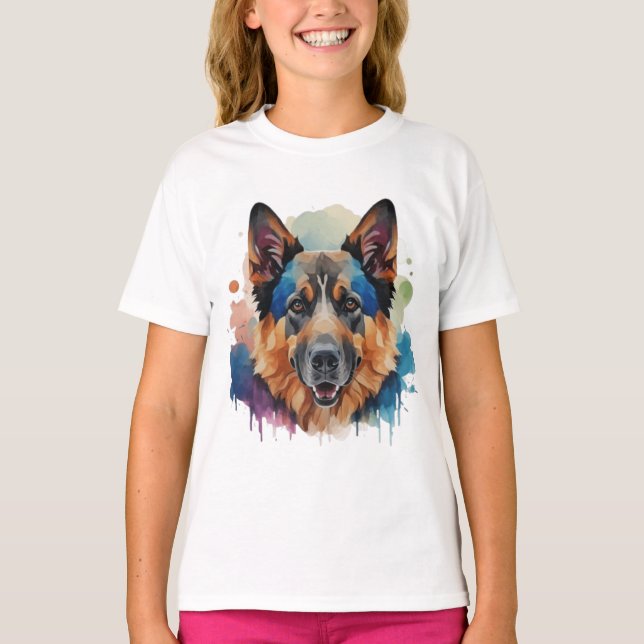 Camiseta Ideias de presentes para cães german shepherd (Frente)