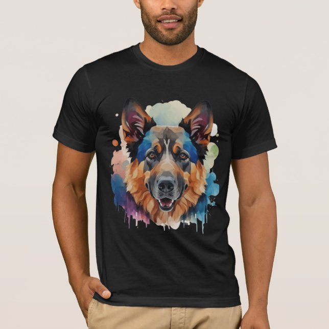 Camiseta Ideias de presentes para cães german shepherd (Frente)
