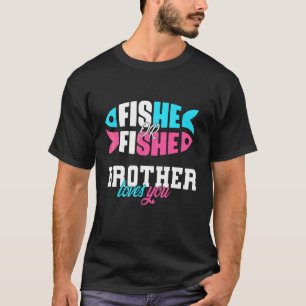 Camiseta Ideias de revelação de gênero fishe ou fishe IRMÃO