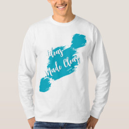 Camiseta Ideias Deixadas Claras E Longas Capas T-Shir