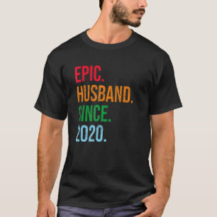 Camiseta Ideias do 3° aniversário do casamento Epic Husband