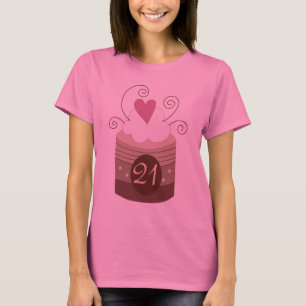 Camiseta Ideias do presente de aniversário de 21 anos para
