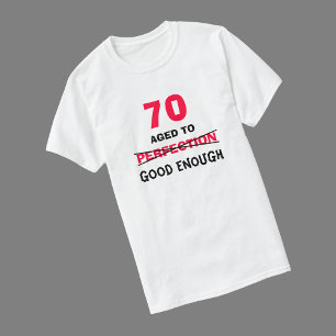 Camiseta ideias do presente de aniversário do 70 para a