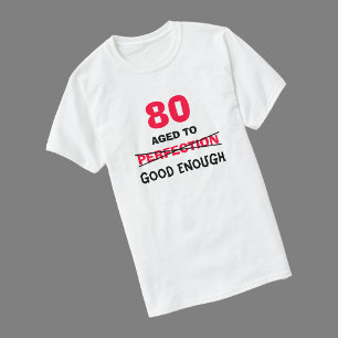 Camiseta ideias do presente de aniversário do 80 para a