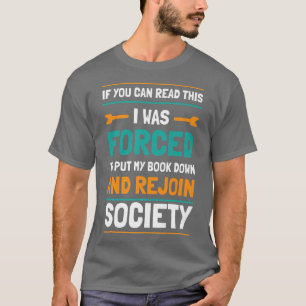 Camiseta Ideias Engraçadas De Pasta De Livros Para Leitores