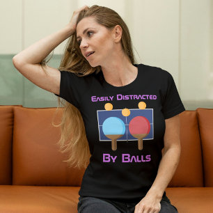 Camiseta Ideias incríveis de Mesa de Tênis personalizada pa