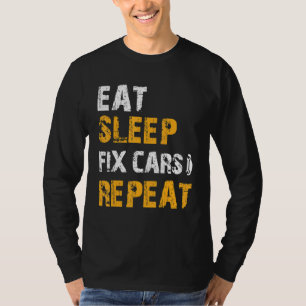 Camiseta Ideias Mecânicas Automáticas Comem Carros de Corre