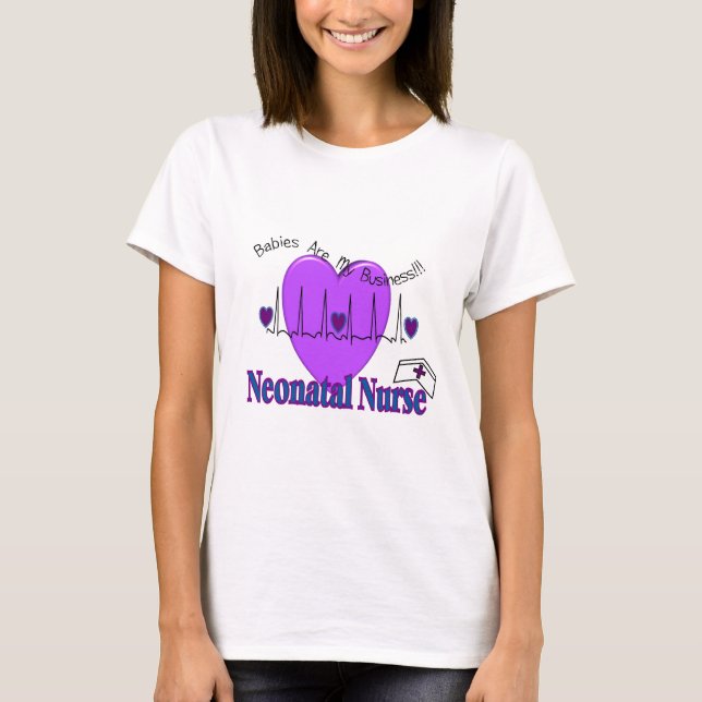 Camiseta Ideias Neonatal do presente da enfermeira--Design (Frente)