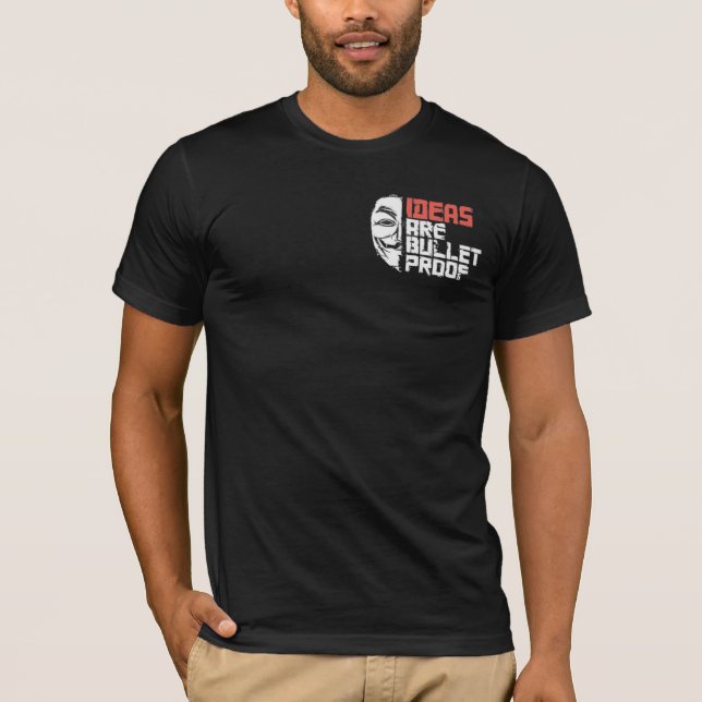Camiseta IDEIAS SÃO T-Shirt BULLETPROOF (Frente)
