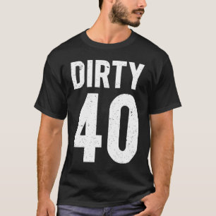 Camiseta Ideias sujas de 40 anos para a pré-Cara da anivers