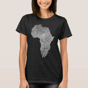 Camiseta Identidade Africana, Orgulho Negro Africano Americ