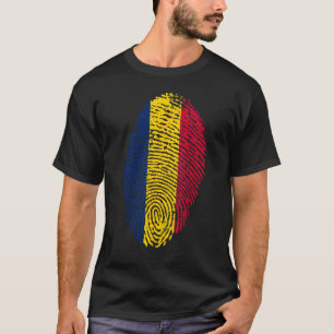 Camiseta Identidade Chadiana do Chade com Impressão Digital