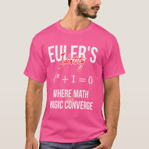 Camiseta Identidade de Euler Onde a Matemática e a Magia Co