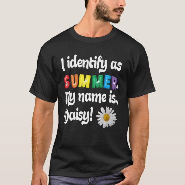 Camiseta IDENTIDADE DE GÊNERO VERÃO  Flores de Margarida Ja (Frente)