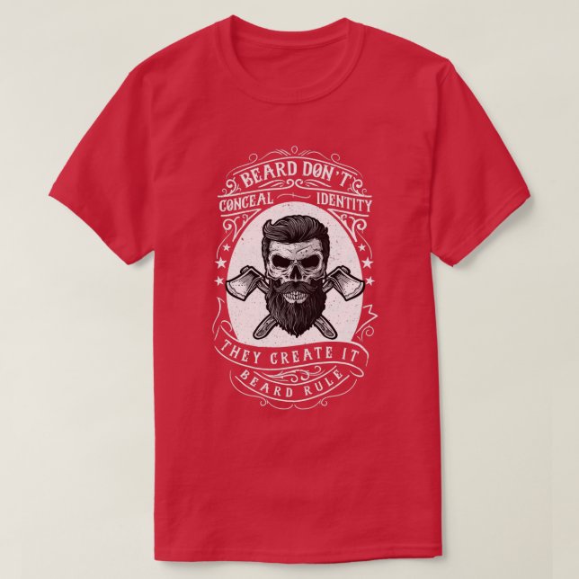 Camiseta Identidade de ocultação do Beard Donx27t (Frente do Design)
