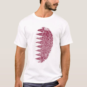 Camiseta Identidade do Orgulho do País de Impressão Digit