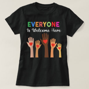 Camiseta Identidade Igualdade de paz e inclusão Diversidade