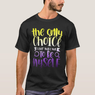 Camiseta Identidade Não Binária da Fila LGBTQ Não-Caixa 