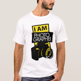 Camiseta identidade para o fotógrafo