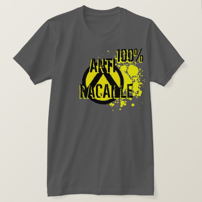 CAMISETA IDENTIFICA O ANTI-RACAILLE (Frente do Design)