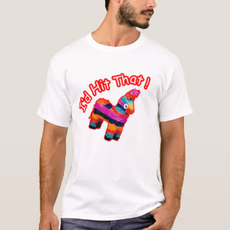 Camiseta Identificação BATIDA ISSO Pinata engraçado
