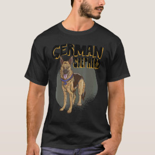 Camiseta Identificação do Cão Pastor Alemão Cães Cachorro
