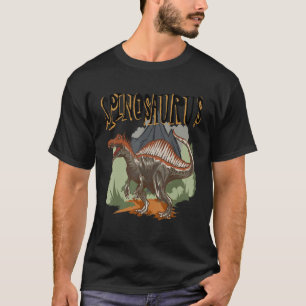 Camiseta Identificação do dinossauro Spinossauro