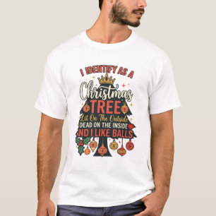 Camiseta Identificar Como Bolas da Coroa do Pinheiro de Nat