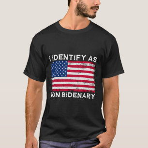Camiseta Identificar como Sinalizador Patriot Americano Não