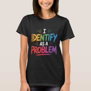 Camiseta Identificar Como Uma Piada Divertida e Sarcástica