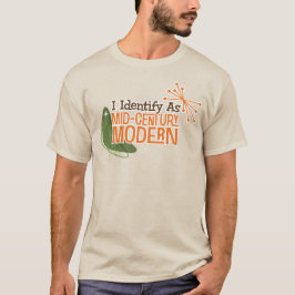 Camiseta Identifico Como Moderno De Meio século