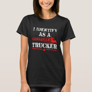 Camiseta Identifico-Me Como Um Carteiro Canadiano Folha 202