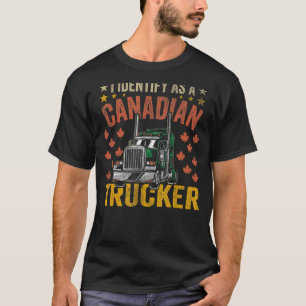 Camiseta Identifico-Me Como Um Transportador Canadense Supp