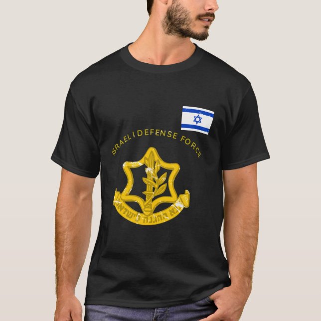 Camiseta Idf Israelense Defense Force Flag Israel Idf (Frente)