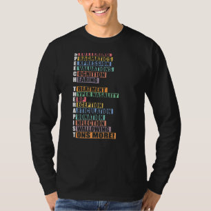 Camiseta Idioma Terapêutico de Voz Patologista Terapia SLP