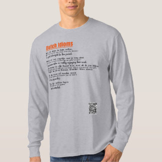 Camiseta Idiomas Holandeses