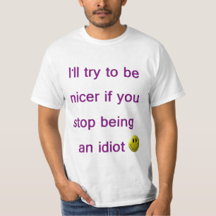 Camiseta idiota